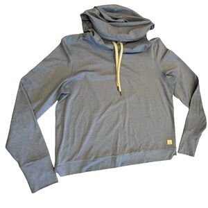 Vuori DreamKnit Halo Pullover Hoodie Womens blue Lounge Athleisure size Small